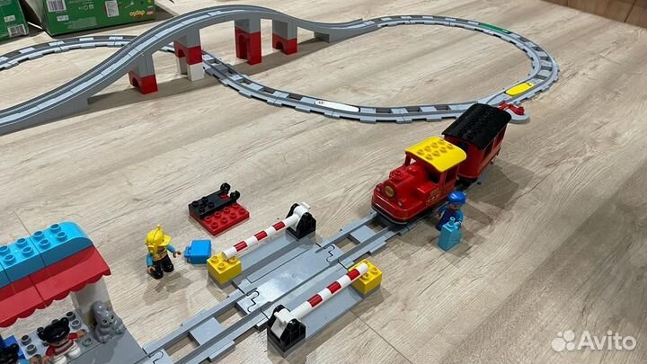 Lego duplo поезд на паровой тяге,3 набора