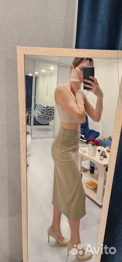 Кожаная юбка lime xs