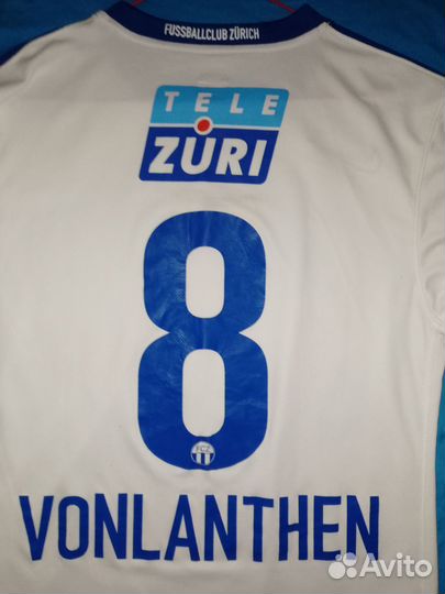 Футболка футбольная Цюрих 9/10 г. Вонлантен ориг
