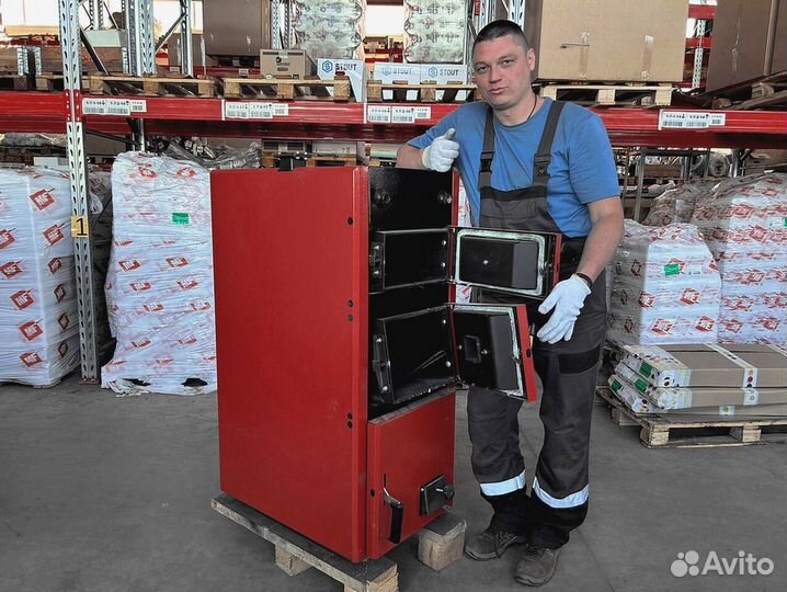 Дровяной полуавтоматический котел maxi 20 кВт