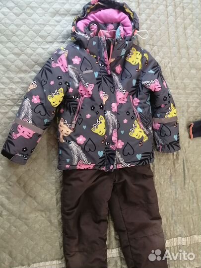 Зимний костюм для девочки 128 134