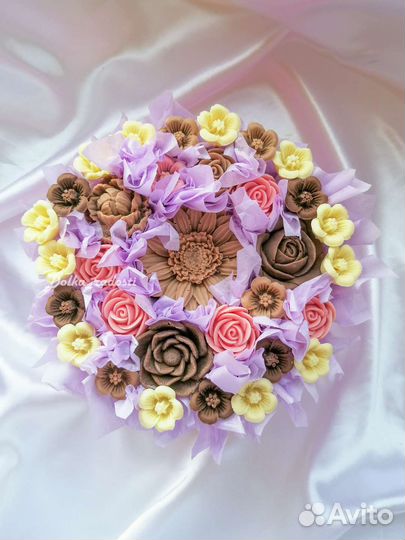 Шоколад, подарок бабушке, подарок дедушке, цветы