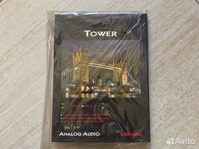 Кабель Audioquest Tower 2RCA-2RCA cable 1.0m