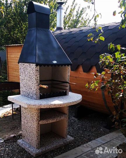 Садовая печь камин