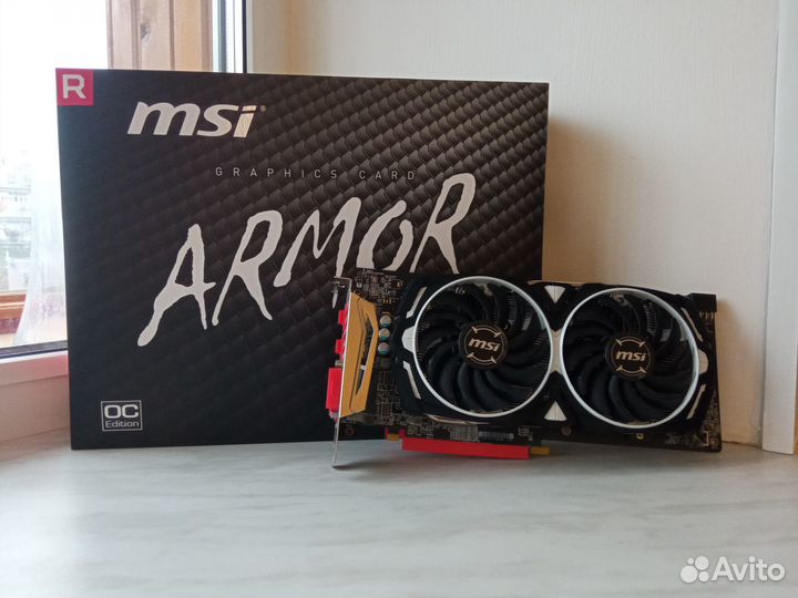 Видеокарта MSI AMD Radeon RX 580 armor 8G OC