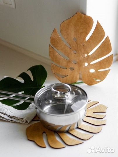 Подставки под горячее и стаканы из дерева