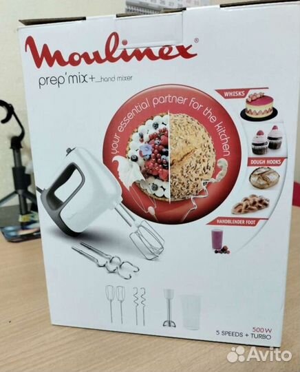 Миксер moulinex 2в1