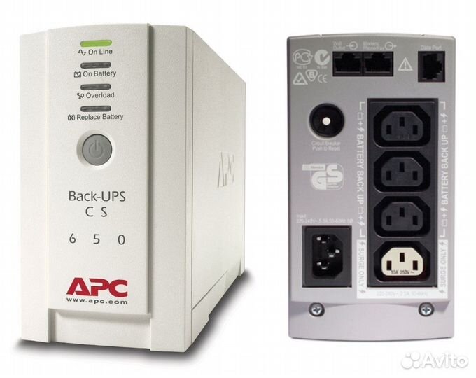 Ибп APC Back-UPS CS 650