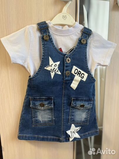 Джинсовый сарафан для девочки