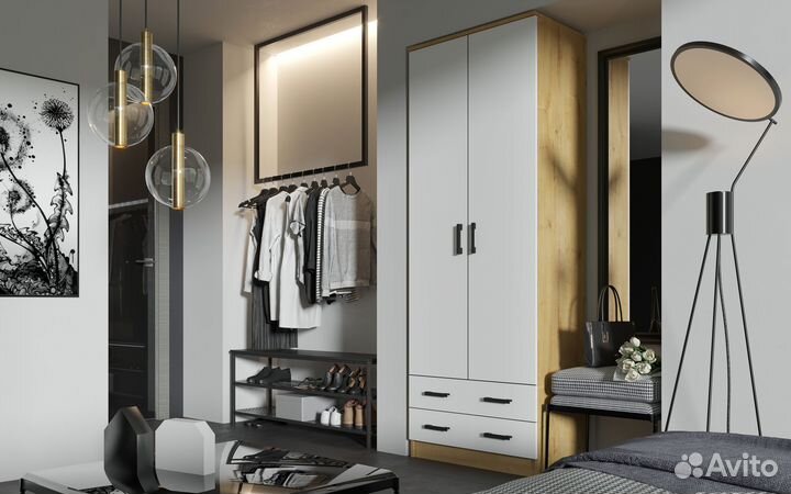 Шкаф Дуэт Дуб Вотан