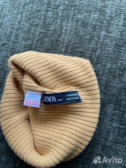 Хлопковая шапка zara baby 2-4 года