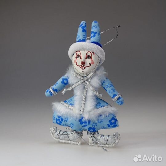 Новогодние игрушки зайцы ручная работа