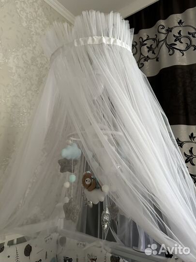 Балдахин в кроватку с держателем