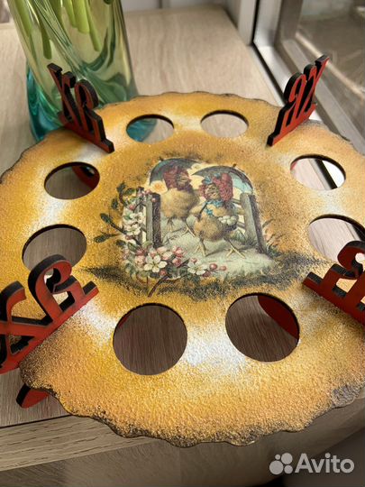 Подставка для яиц и кулича.Ваза для фруктов