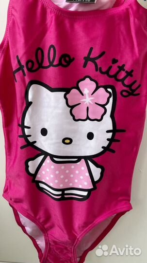 Новый купальник для девочки с Hello kitty 122/128