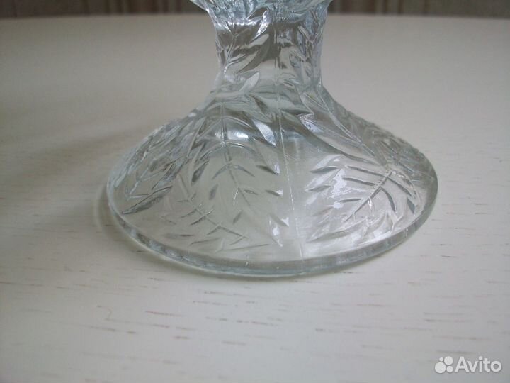 Вазочка на ножке Клубнички СССР Винтаж