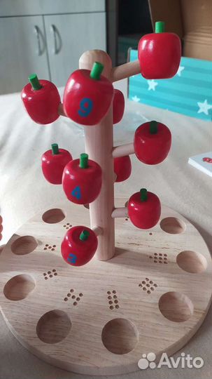 Игра деревянная Монтессори яблоня
