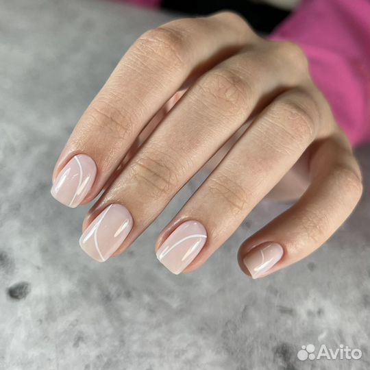 Модель на маникюр с покрытием