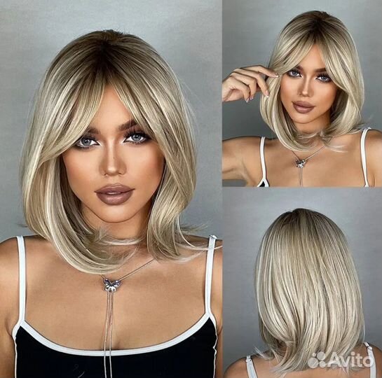 Парик блонд короткий