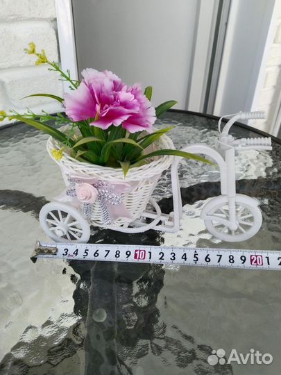 Кашпо велосипед