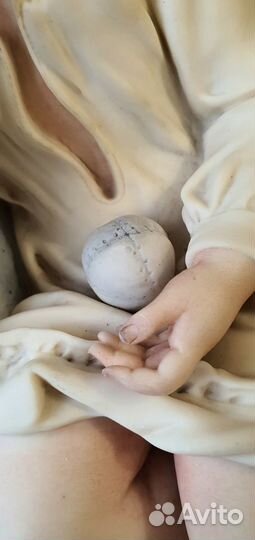 Антикварные парные статуэтки, бисквитный фарфор