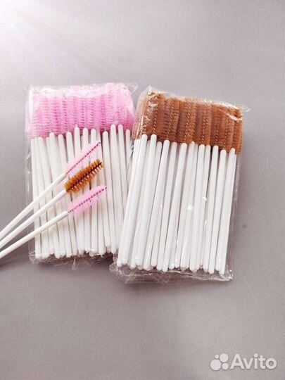 Щеточка для ресниц, бровей, одноразовая 100 шт