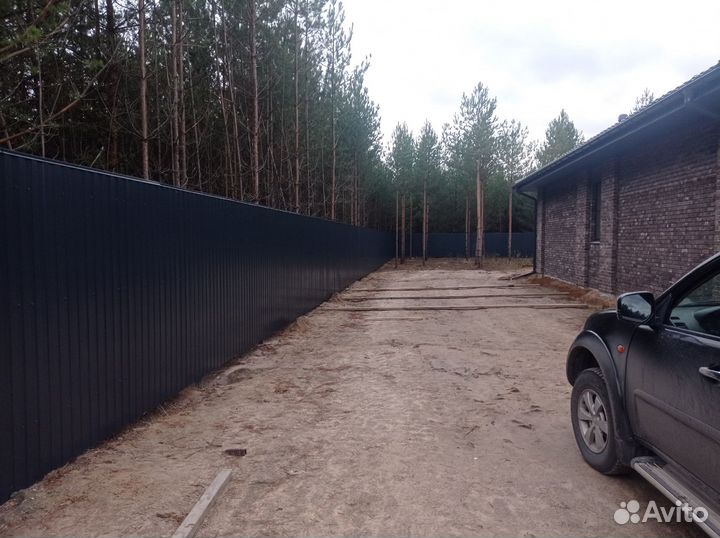 Установка забора