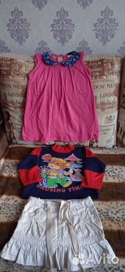 Вещи пакетом на девочку 104