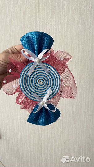 Ободок для девочки конфетка