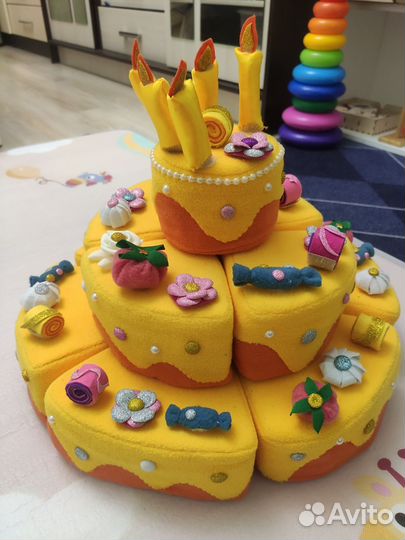 Мягкий торт с кусочками