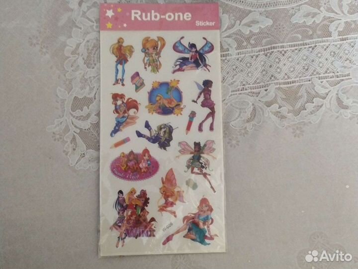 Наклейки стикеры Winx