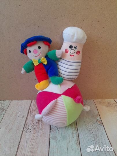 3шт. Мягкие игрушки-погремушки (новые)