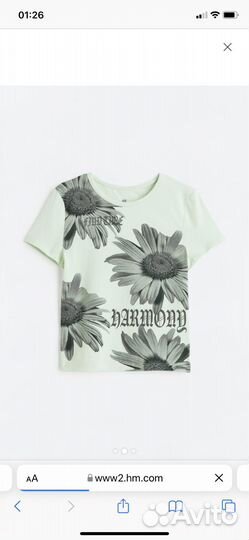 Футболки на девочку H&M