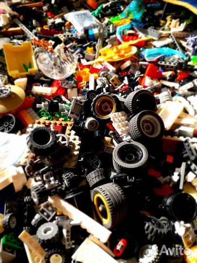 Lego оригинал 9кг + Lego ящик для хранения