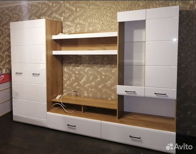 Стенка Ненси-1 (крафт -белый) мдф