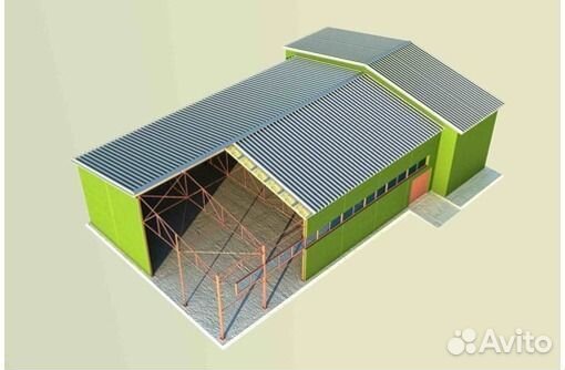 Быстровозводимый ангар 24х60х6