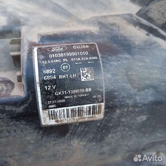 Фара левая Форд Транзит 2020 г.в., б/у