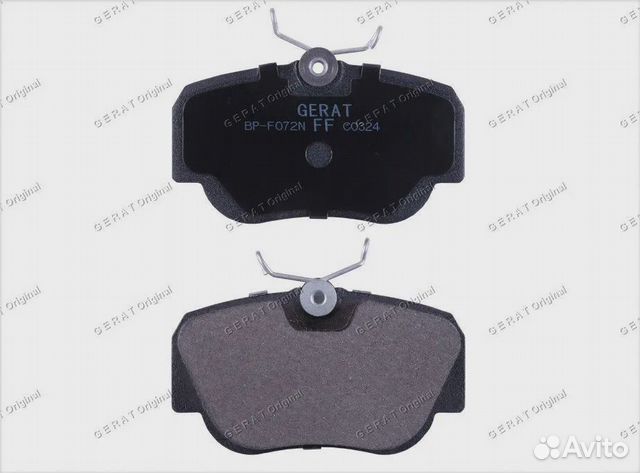 Тормозные колодки Gerat BP-F072N (передние) Normal