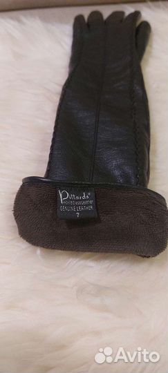 Длинные кожаные перчатки