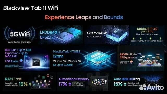 Планшет Blackview Tab 11 WiFi 8/256Gb