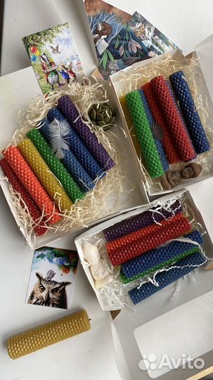 Свечи из вощины набор