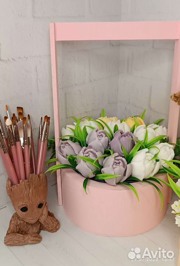 Букеты из мыла, мыльные цветы