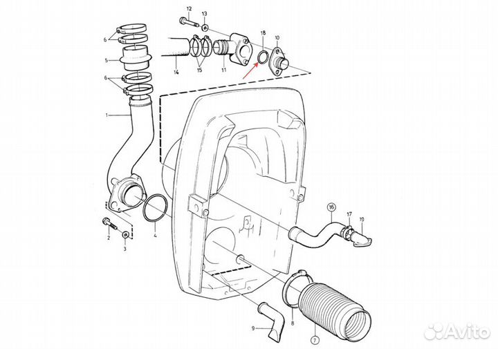 Уплотнение кольцевое Volvo Penta 925064