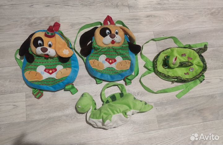 Рюкзачки и сумка игрушки