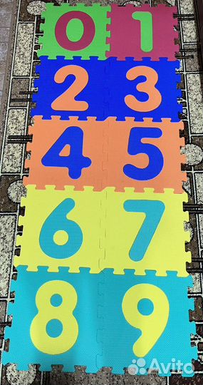 Мягкий коврик пазл