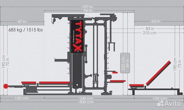 Многофункциональный силовой комплекс Tytax T3-X