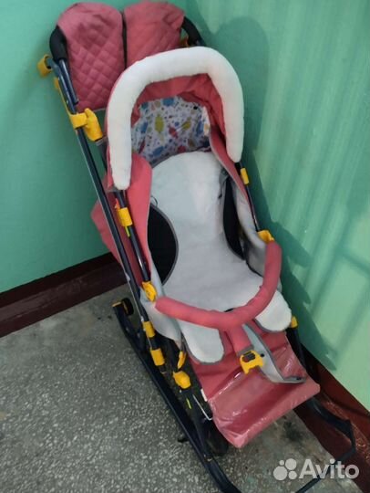 Детские санки коляска