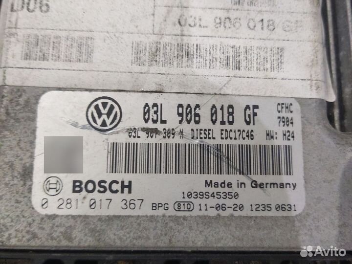 Эбу двигателя VW Passat B7 2.0 TDI