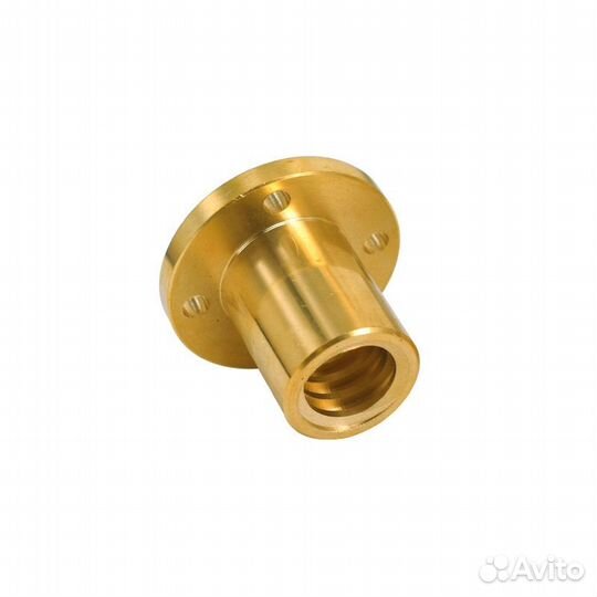 Латунная гайка шаг 2 мм для винта Т10