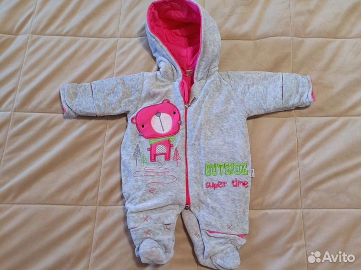 Летние вещи пакетом для девочки 56 62 см